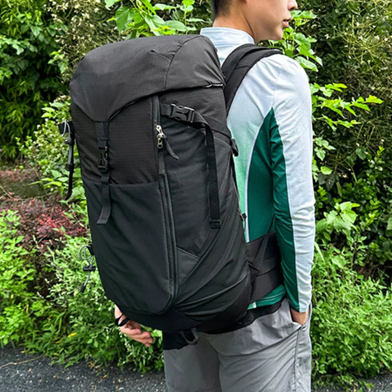 Large capacity waterproof nylon camping climbing mountaineering backpack - product image
