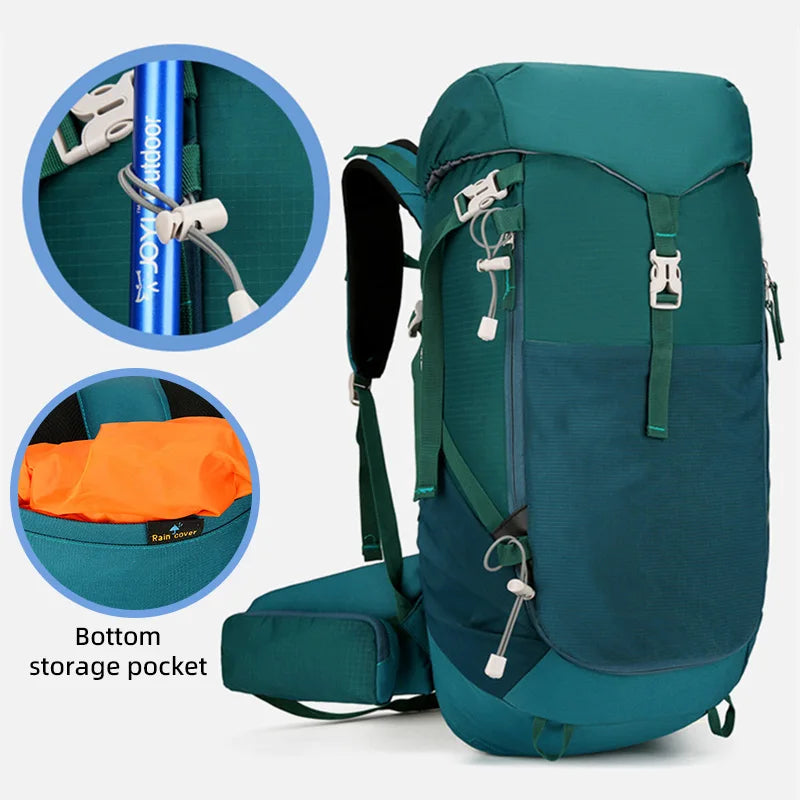 Large capacity waterproof nylon camping climbing mountaineering backpack - product image