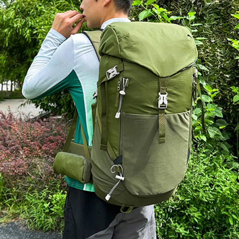 Large capacity waterproof nylon camping climbing mountaineering backpack - product image