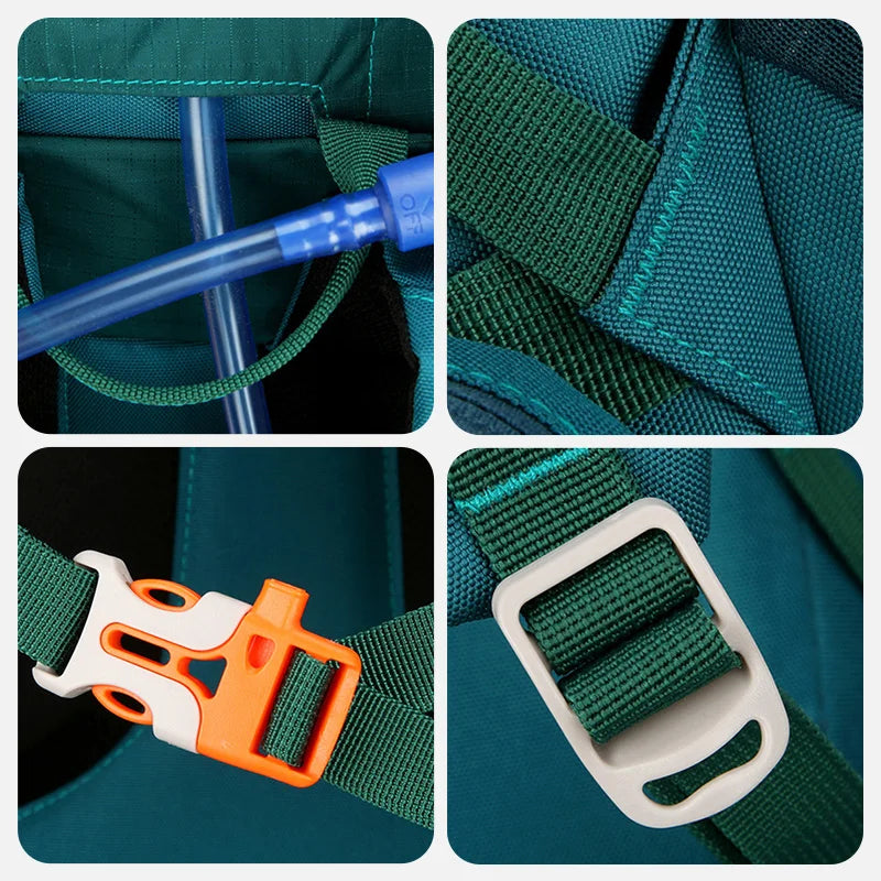 Large capacity waterproof nylon camping climbing mountaineering backpack - product image