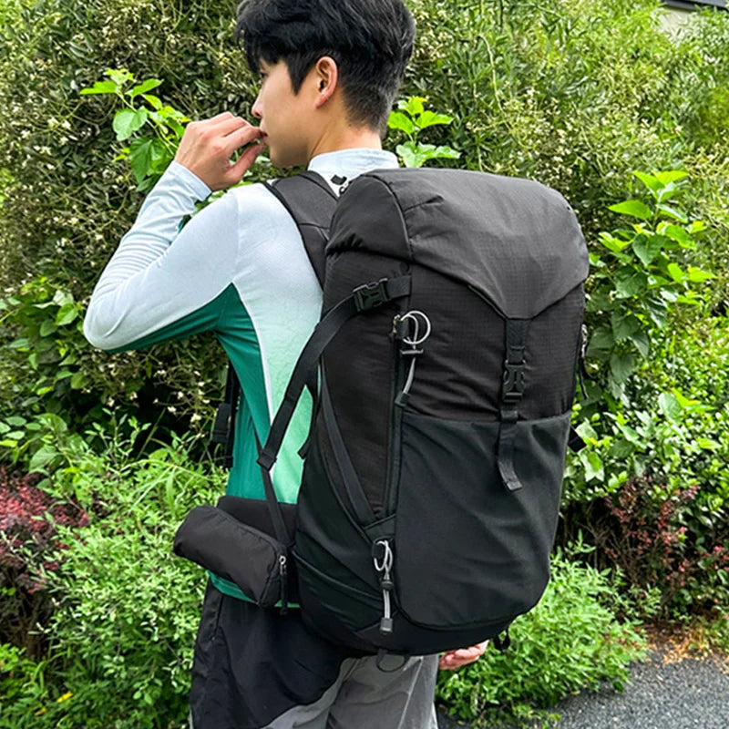Large capacity waterproof nylon camping climbing mountaineering backpack - product image