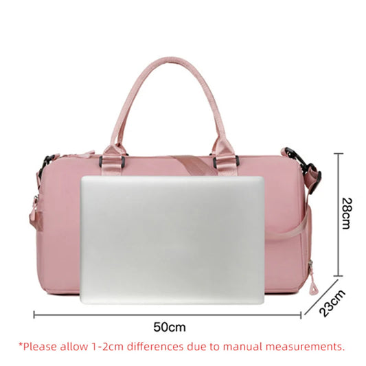 Large fitness tote bag with dry wet separation nylon for men and women - product image