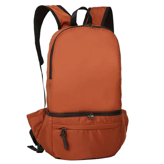 Lightweight foldable nylon camping waist and backpack travel bag - product image