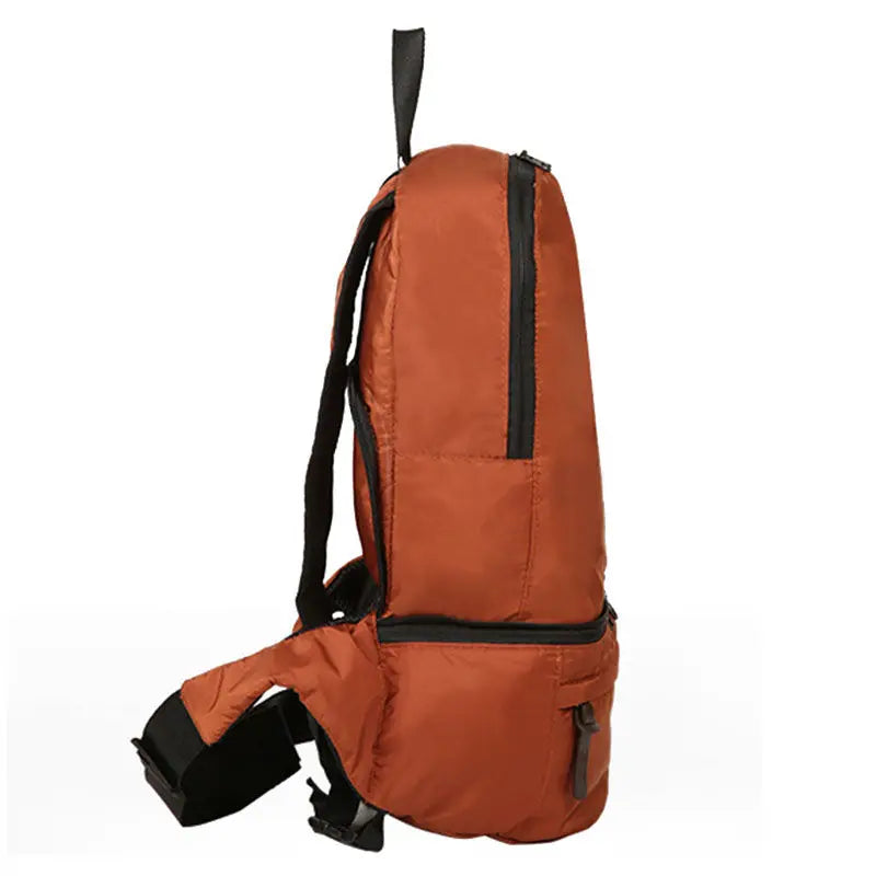 Lightweight foldable nylon camping waist and backpack travel bag - product image