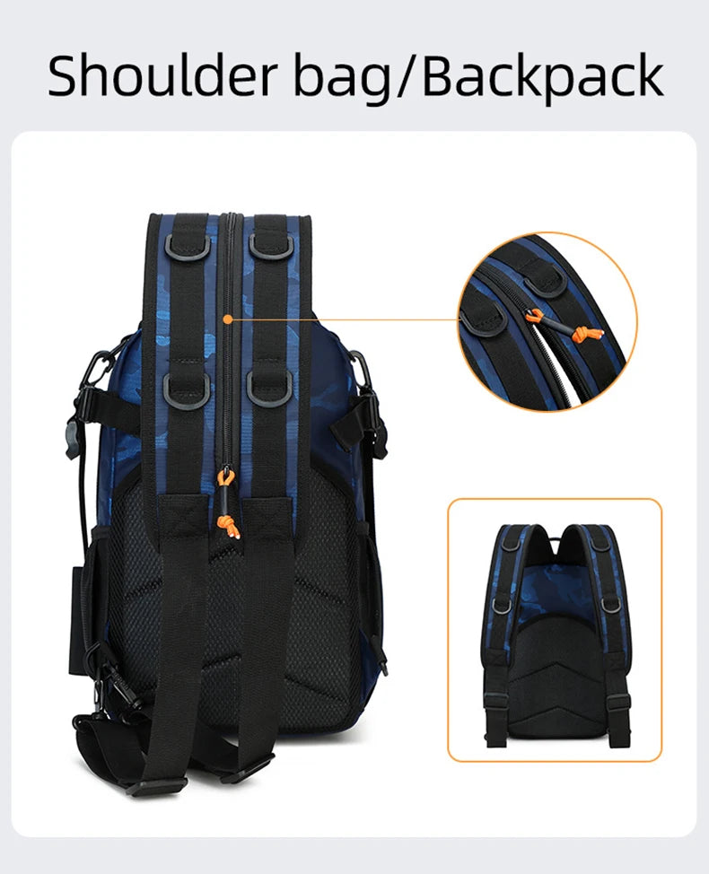 Lure climbing camping oxford backpack large capacity multi-pocket molle system - product image