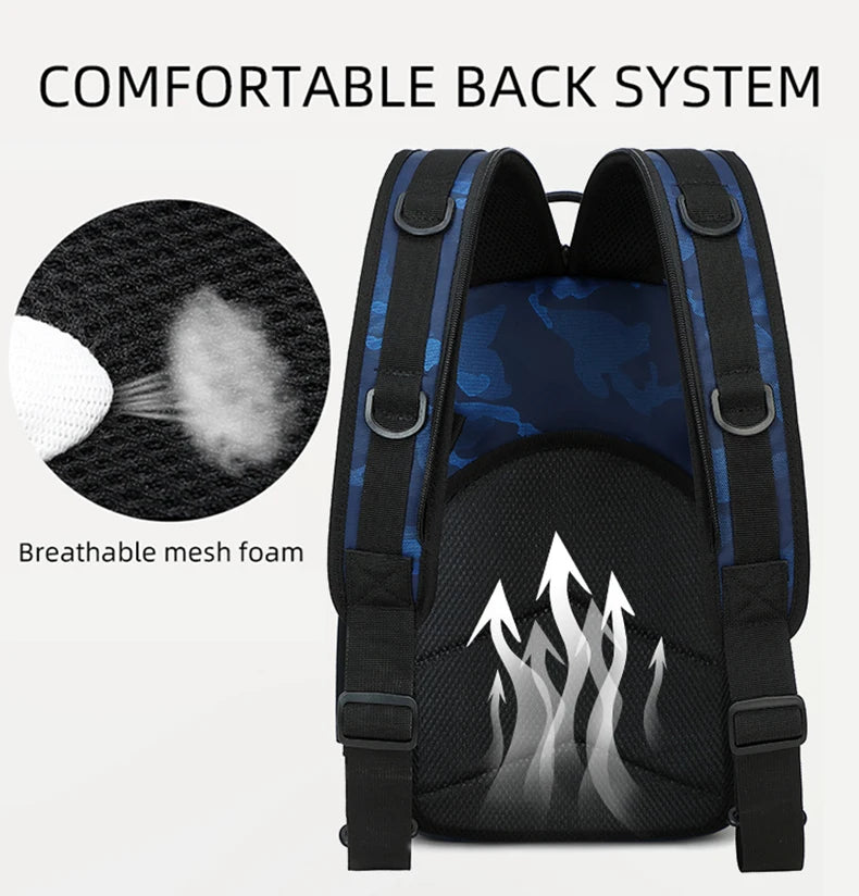 Lure climbing camping oxford backpack large capacity multi-pocket molle system - product image
