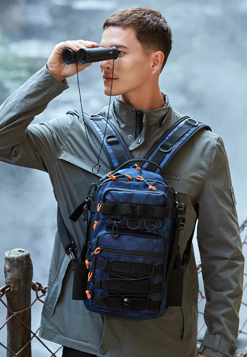 Lure climbing camping oxford backpack large capacity multi-pocket molle system - product image