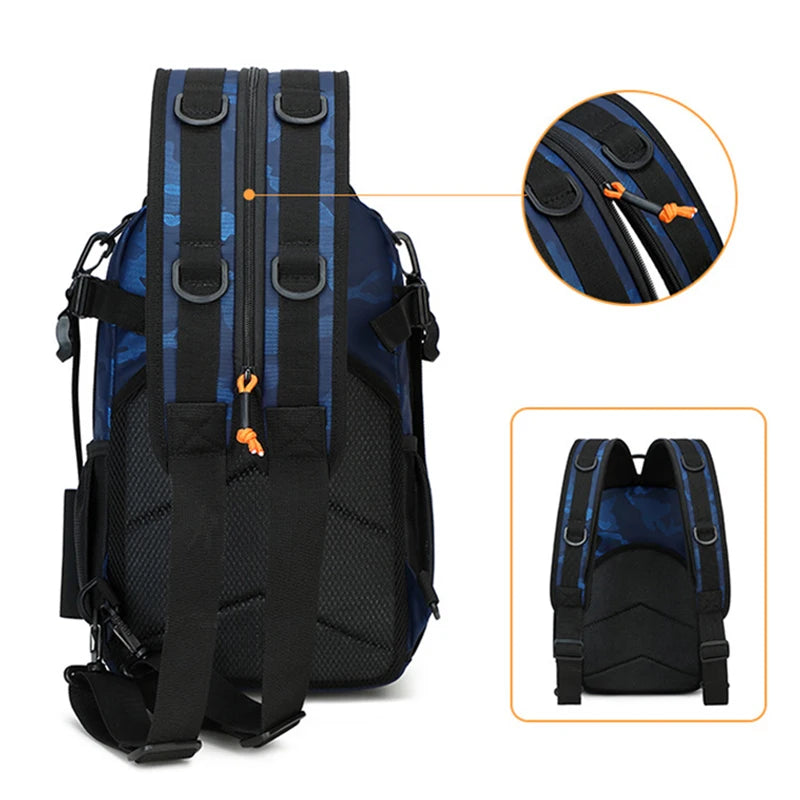 Lure climbing camping oxford backpack large capacity multi-pocket molle system - product image