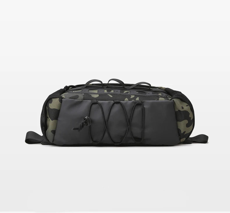 Men's hiking vest backpack oxford multi-pocket molle system detachable straps - product image