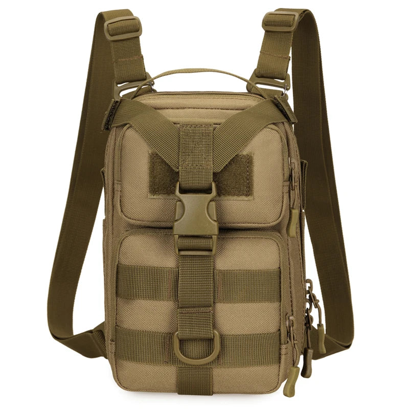 Mini tactical nylon backpack molle system detachable shoulder straps multi-pocket - product image