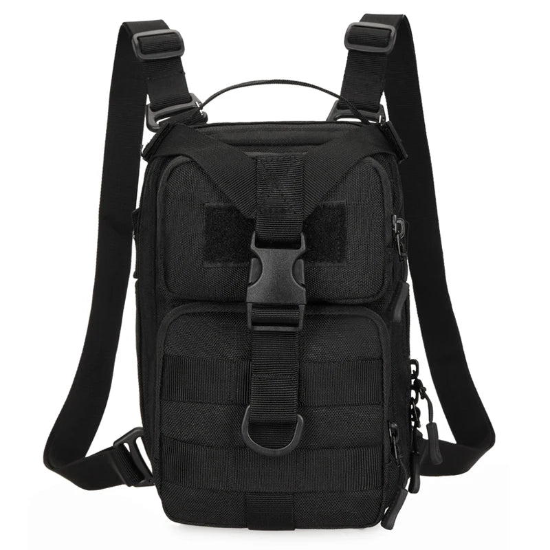 Mini tactical nylon backpack molle system detachable shoulder straps multi-pocket - product image