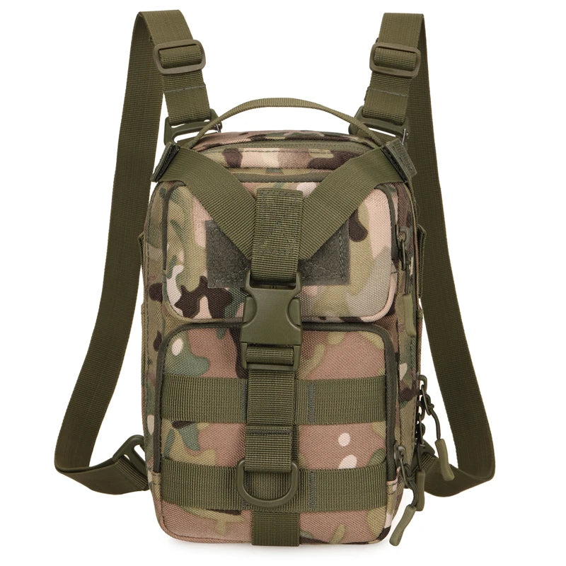 Mini tactical nylon backpack molle system detachable shoulder straps multi-pocket - product image