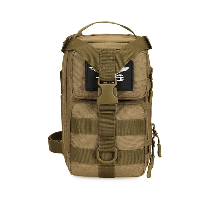 Mini tactical nylon backpack molle system detachable shoulder straps multi-pocket - product image