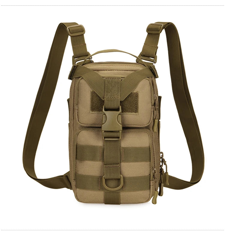 Mini tactical nylon backpack molle system detachable shoulder straps multi-pocket - product image