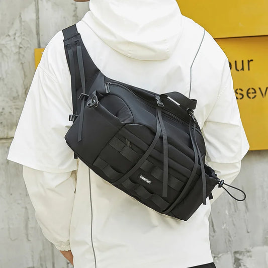 Nylon camping climbing chest bag tactical molle system outdoor sports - product image