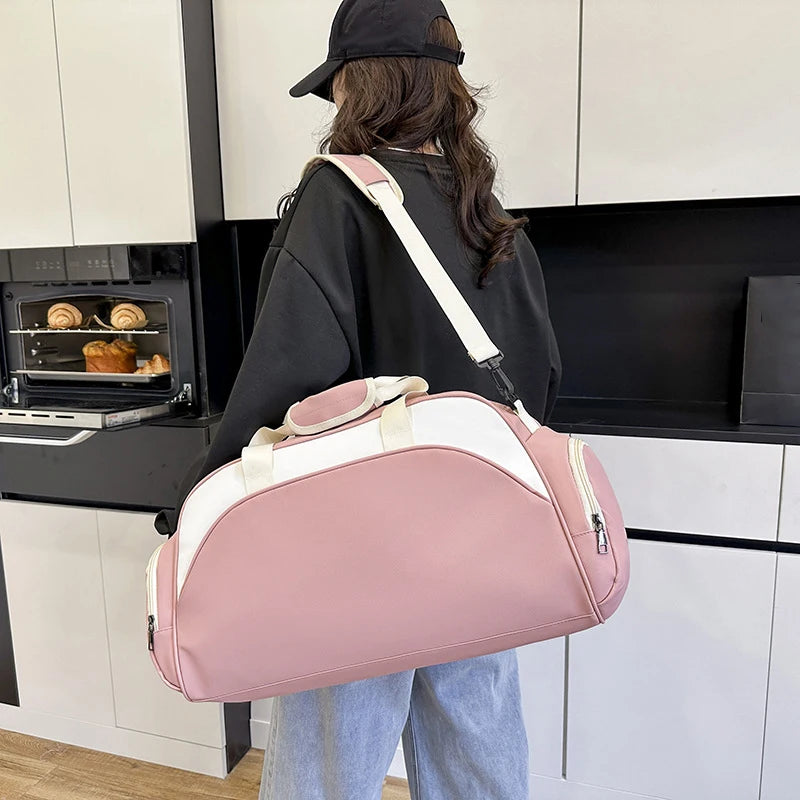 Nylon fitness yoga bag shoes compartment wet dry separation large capacity multi-pocket - product image