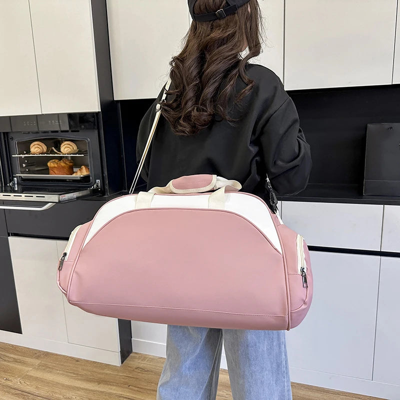 Nylon fitness yoga bag shoes compartment wet dry separation large capacity multi-pocket - product image