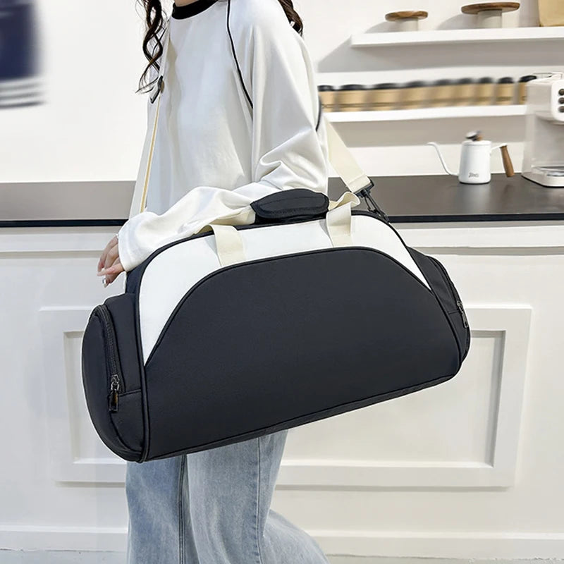 Nylon fitness yoga bag shoes compartment wet dry separation large capacity multi-pocket - product image