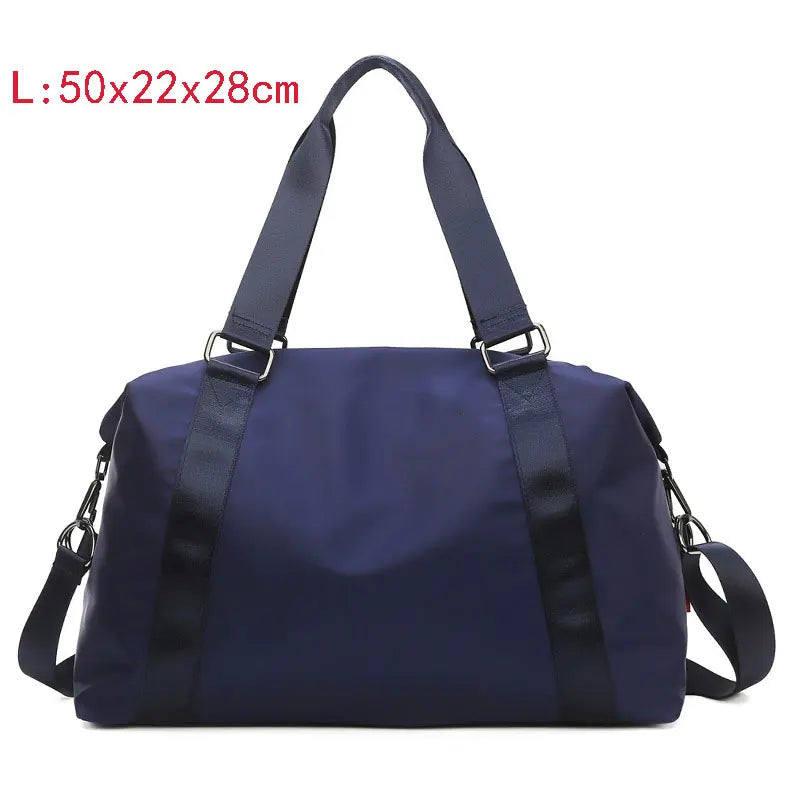 Nylon foldable waterproof fitness crossbody gym bag with adjustable straps - product image