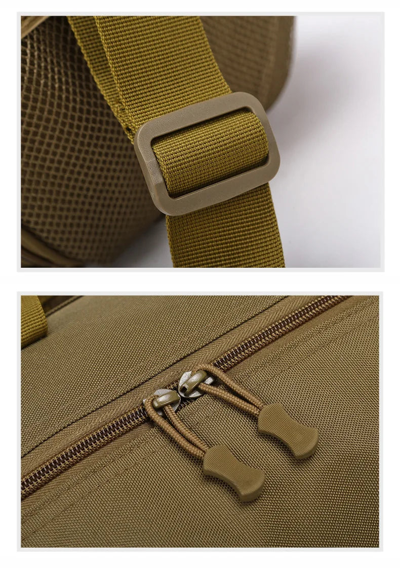 Nylon gym bag with dry wet separation and detachable shoulder strap - product image
