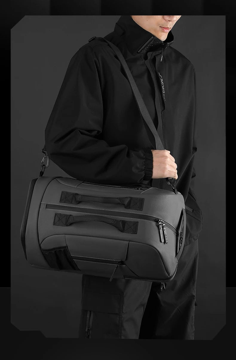 Nylon gym fitness bag with shoes pocket wet dry multi-compartment outdoor use - product image