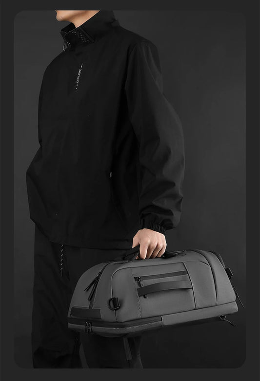 Nylon gym fitness bag with shoes pocket wet dry multi-compartment outdoor use - product image