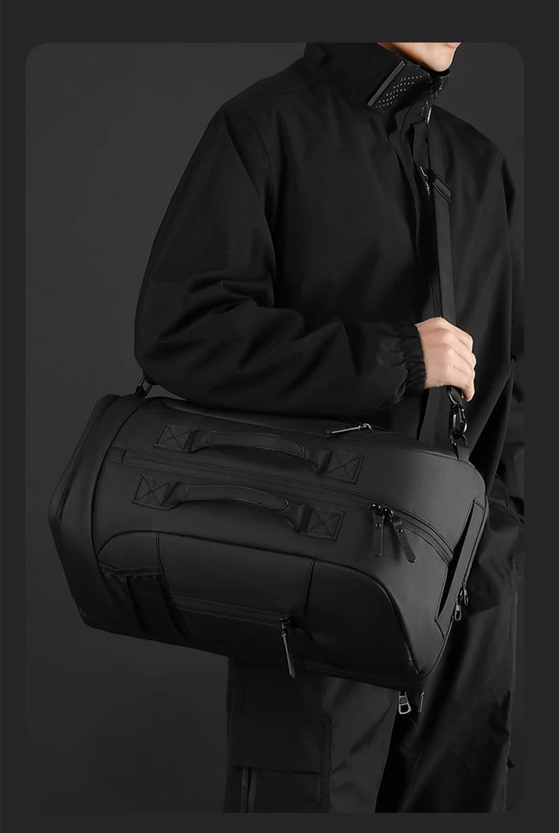Nylon gym fitness bag with shoes pocket wet dry multi-compartment outdoor use - product image
