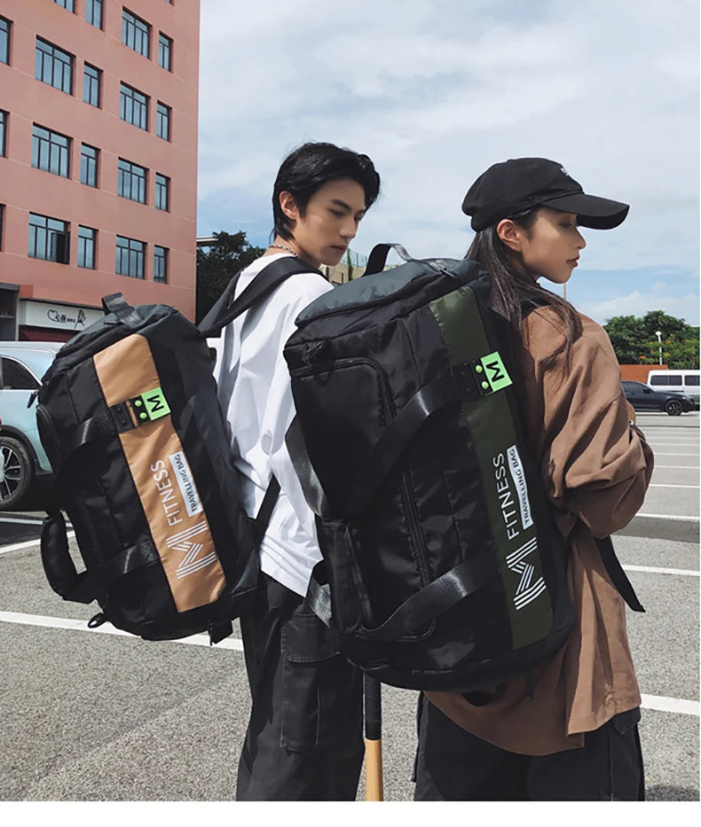 Nylon gym fitness yoga duffel bag wet dry separation large capacity multi-pocket - product image
