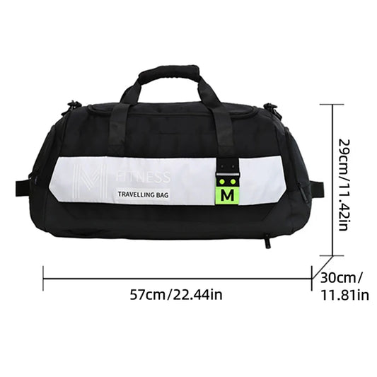 Nylon gym fitness yoga duffel bag wet dry separation large capacity multi-pocket - product image