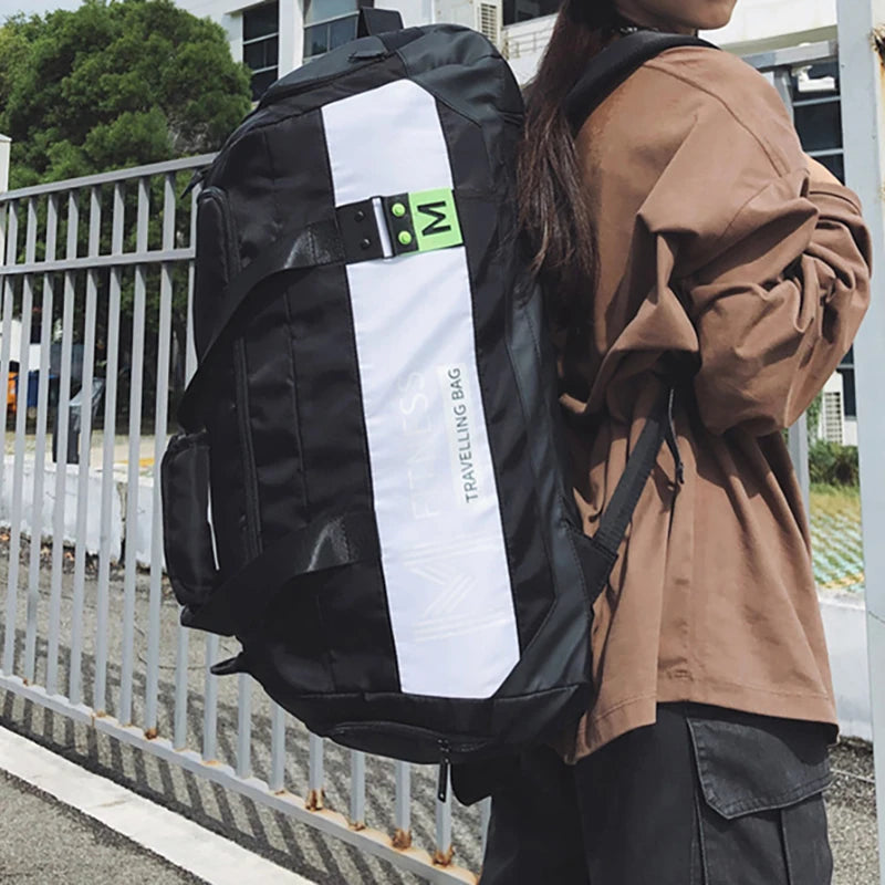 Nylon gym fitness yoga duffel bag wet dry separation large capacity multi-pocket - product image