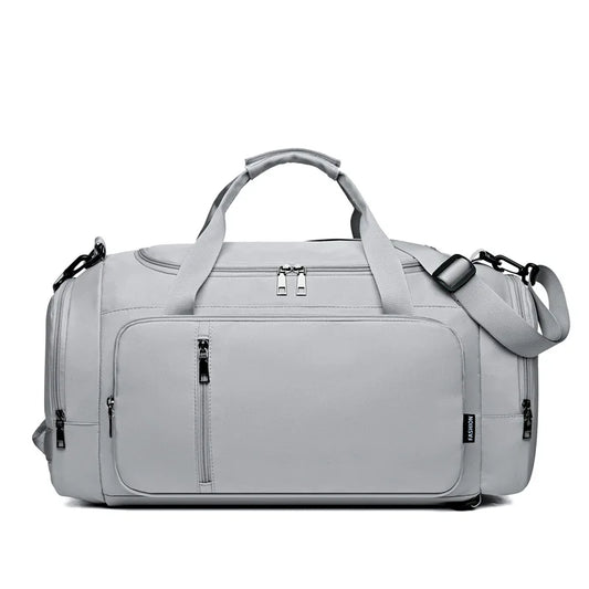 Nylon large capacity fitness bag with dry wet separation and shoe compartment - product image