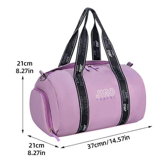 Nylon large capacity gym bag yoga mat holder dry wet separation multi-pocket - product image