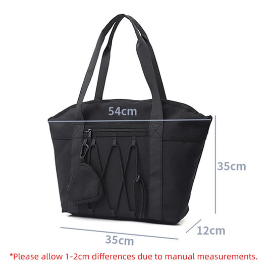Nylon outdoor gym fitness duffel bag with dry wet separation and shoulder strap - product image