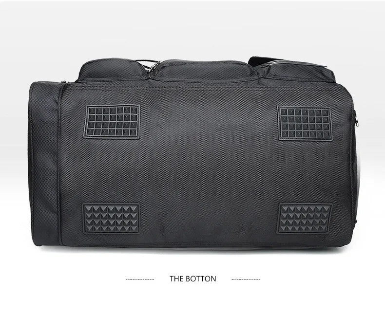 Nylon outdoor travel fitness bag with shoe pocket and multiple sizes - product image