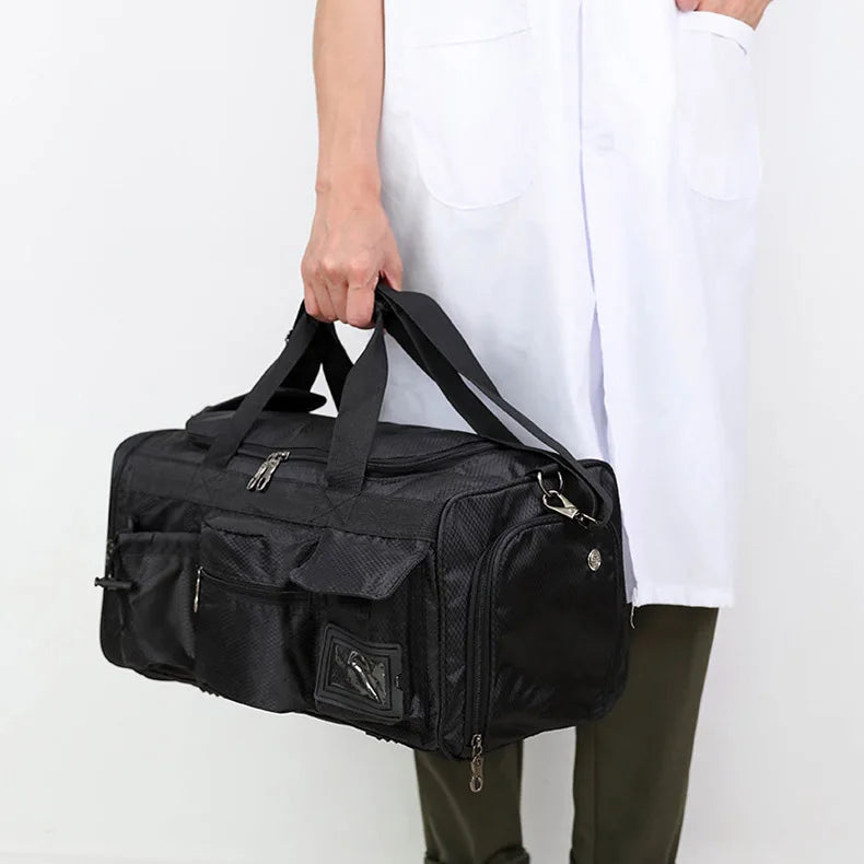 Nylon outdoor travel fitness bag with shoe pocket and multiple sizes - product image