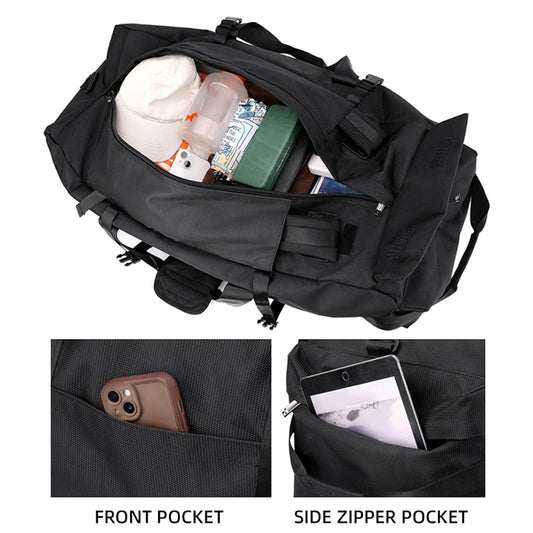 Nylon oversized mountaineering backpack with multiple compartments - product image