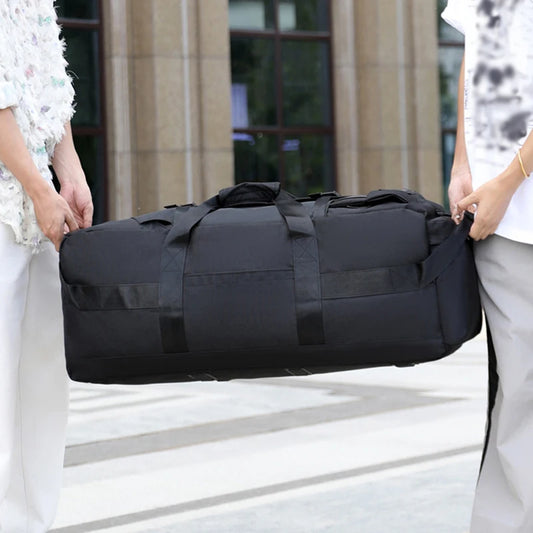 Nylon oversized mountaineering backpack with multiple compartments - product image