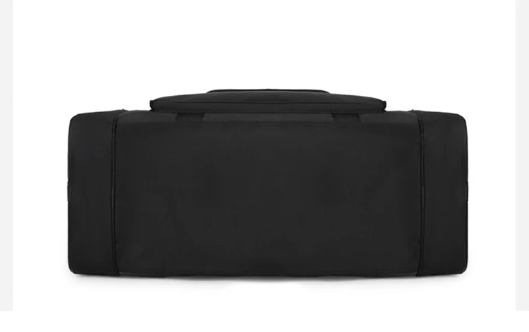 Nylon oversized tactical duffle bag with multiple compartments and trolley strap - product image