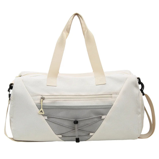 Nylon sports duffel bag with wet dry separation and independent shoe compartment - product image