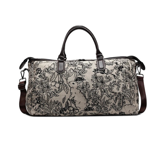 Nylon sports fitness duffel bag multi-layer large capacity lightweight design - product image