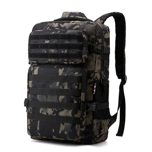 Nylon tactical camping backpack molle system adjustable straps men's - product image