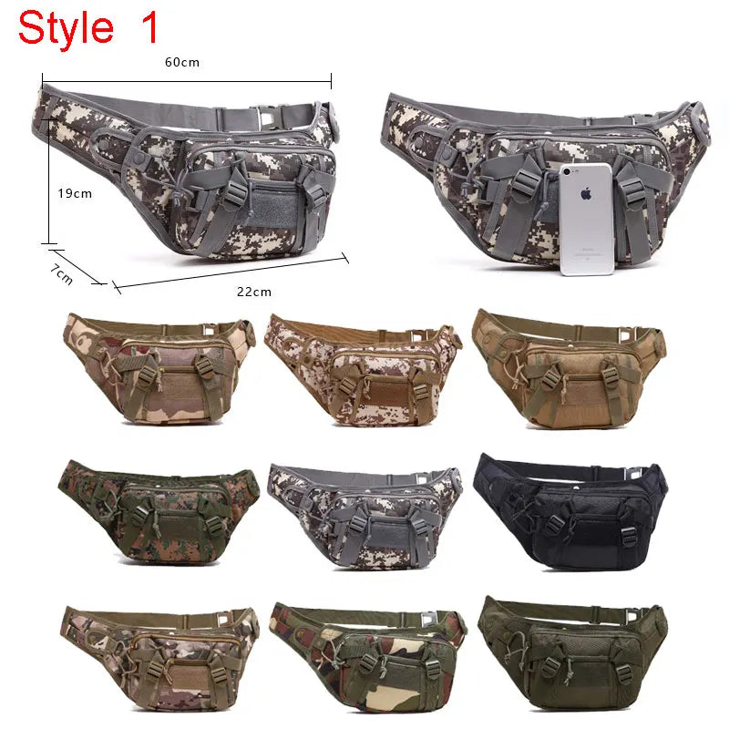 Nylon tactical gun waist holster bag for military camping and hunting - product image
