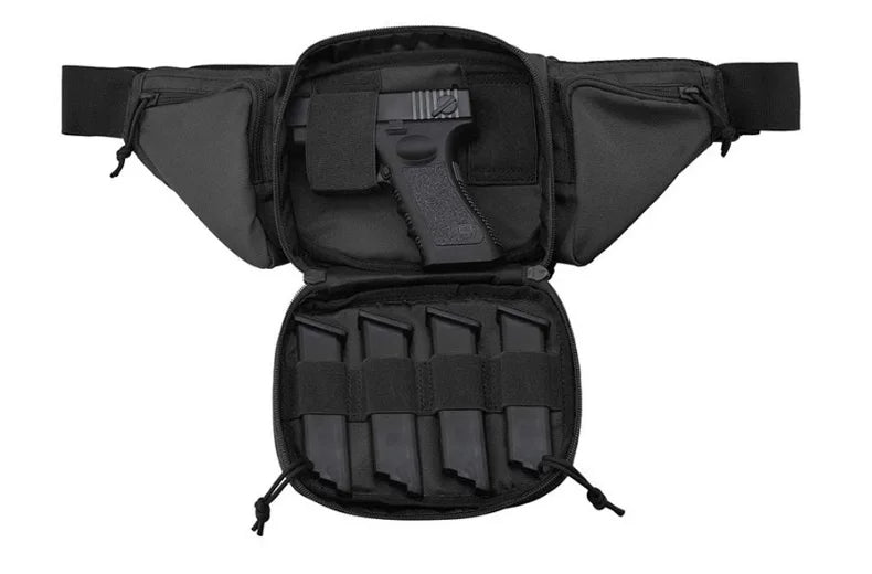 Nylon tactical gun waist holster bag for military camping and hunting - product image