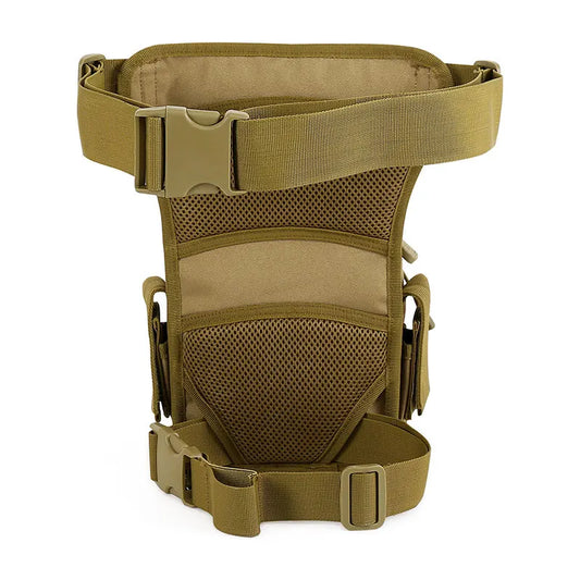Nylon tactical leg bag waist utility belt with molle system - product image