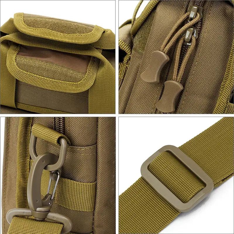 Nylon tactical messenger waterproof crossbody shoulder bag for men - product image