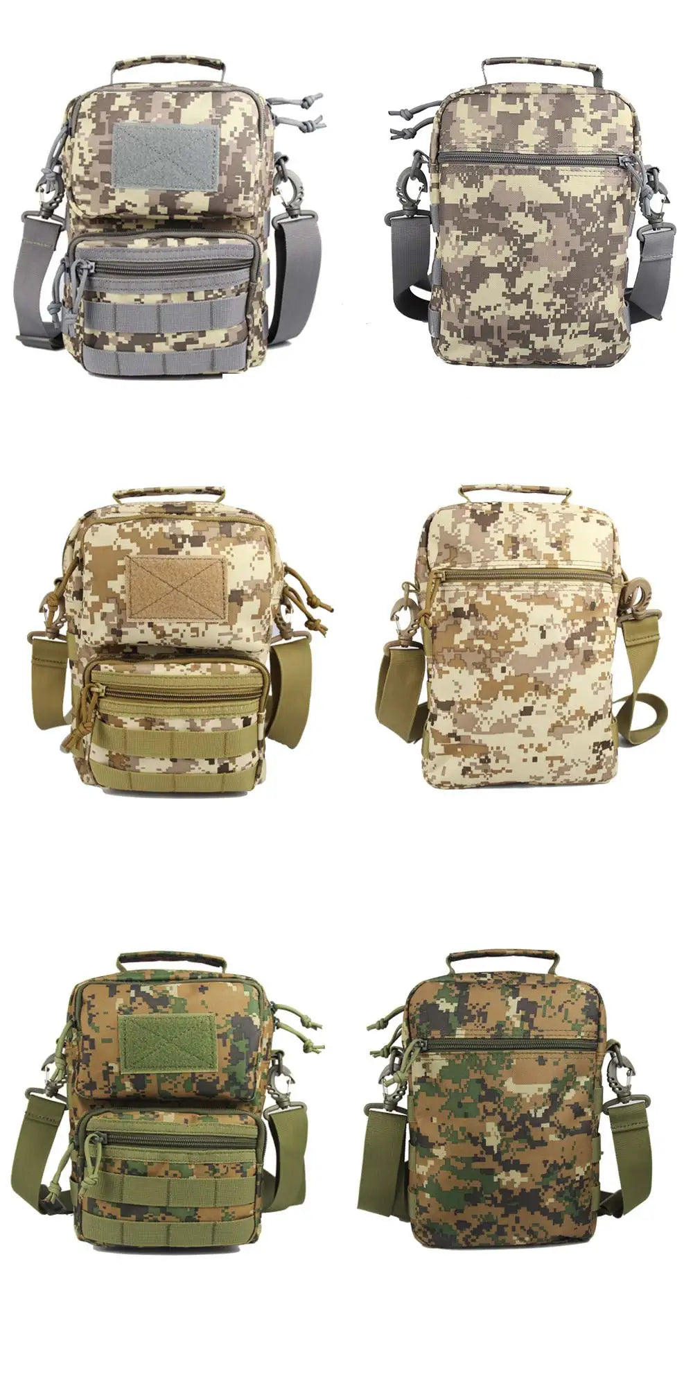 Nylon tactical sling bag with molle system for outdoor sports - product image