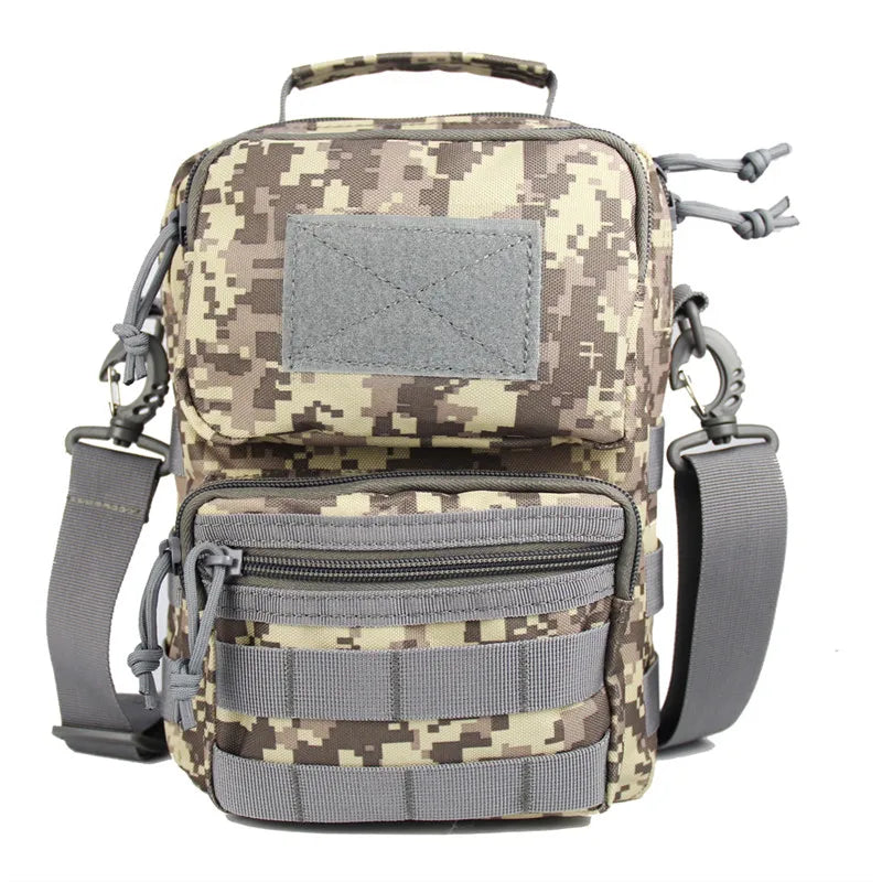 Nylon tactical sling bag with molle system for outdoor sports - product image