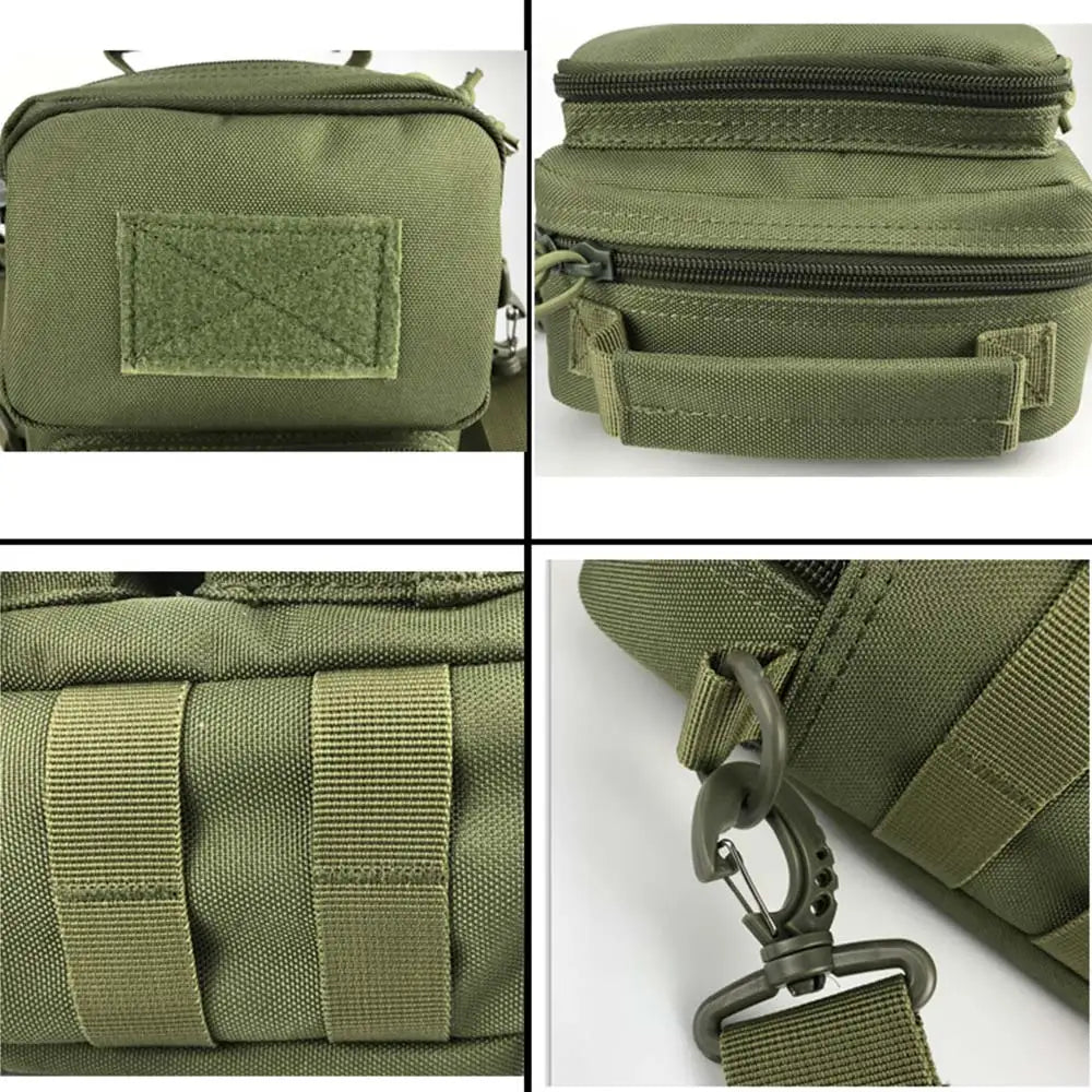 Nylon tactical sling bag with molle system for outdoor sports - product image