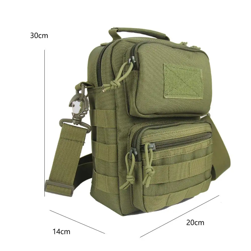 Nylon tactical sling bag with molle system for outdoor sports - product image