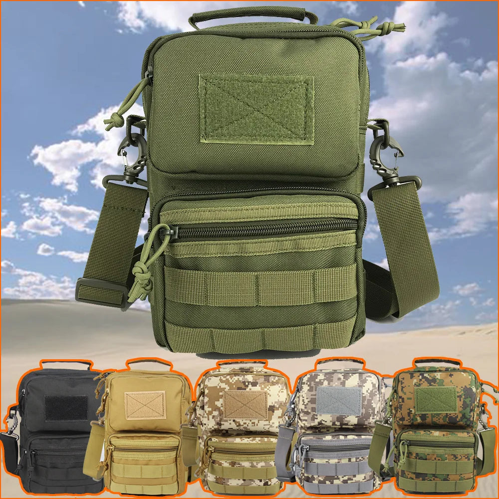 Nylon tactical sling bag with molle system for outdoor sports - product image